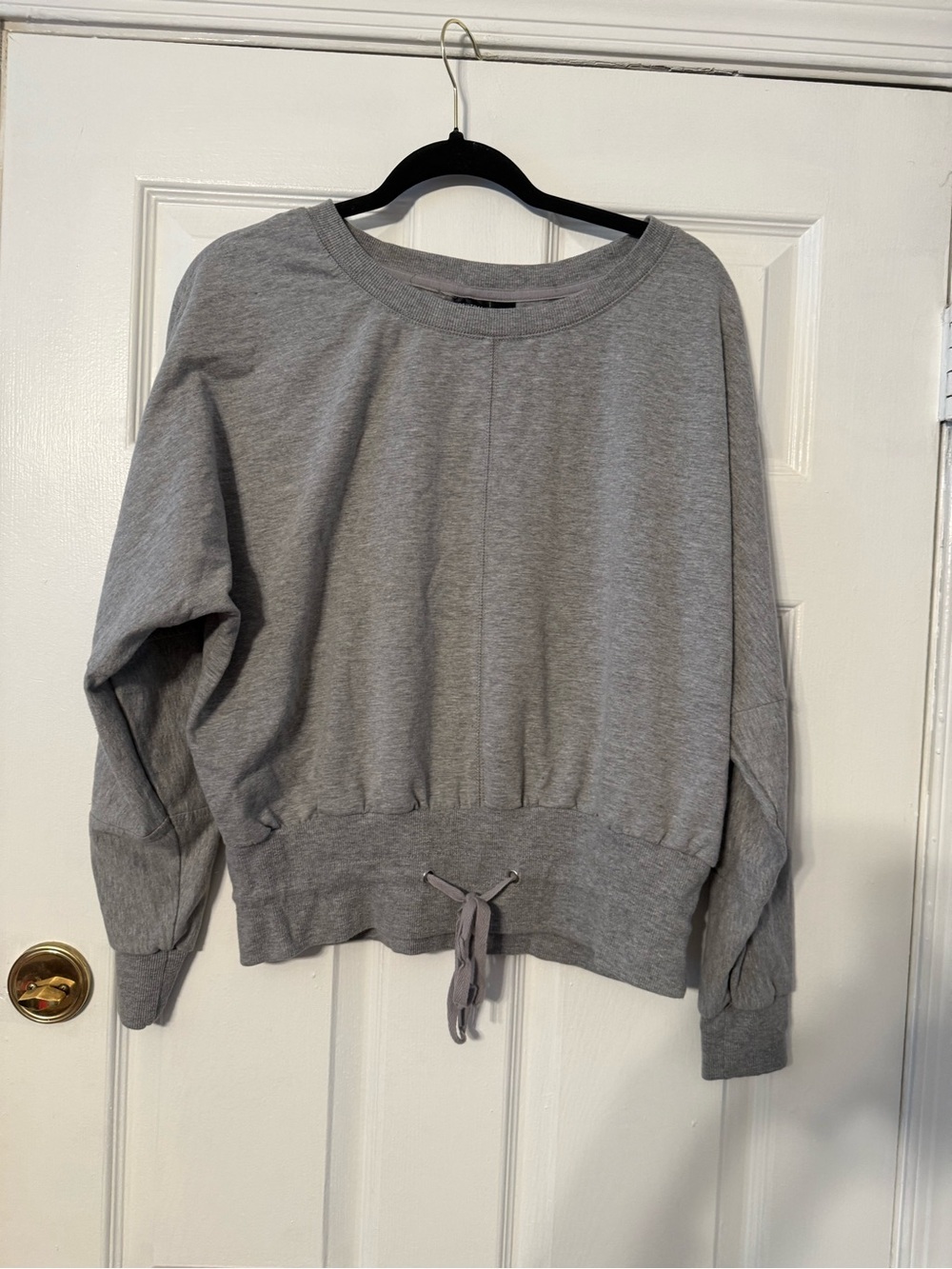 Central Park Women’s Gray Drawstring Hem Sweatshirt